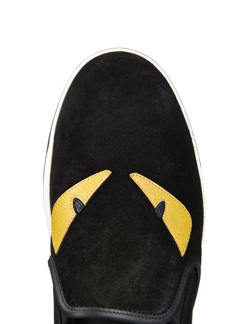 sneakers fendi black eyes sneakers|fendi black sneakers men.